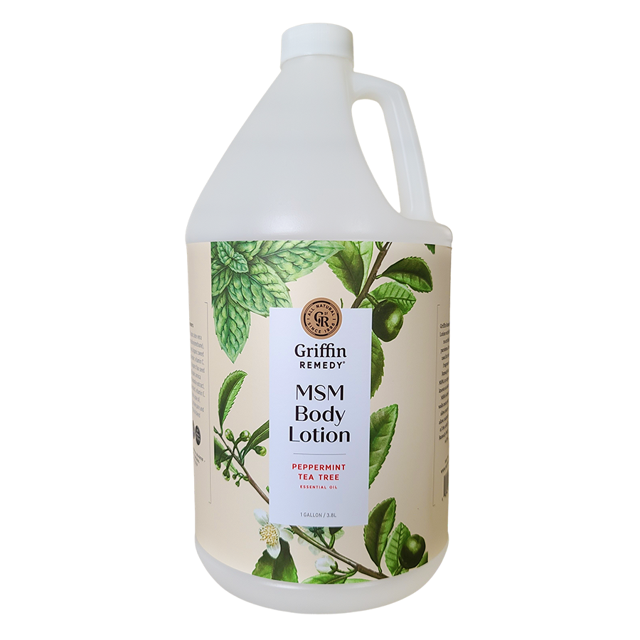 Peppermint Tea Tree Body Lotion with MSM (Gallon Refill)