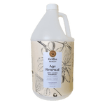 A bottle of Griffin Remedy Age Renewal Anti-Aging Shampoo with a lavender label. Natural hair care.